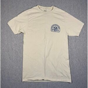 O'Neill Cream Graphic Tee | Small | Surf Bear Logo | California Cool Classic